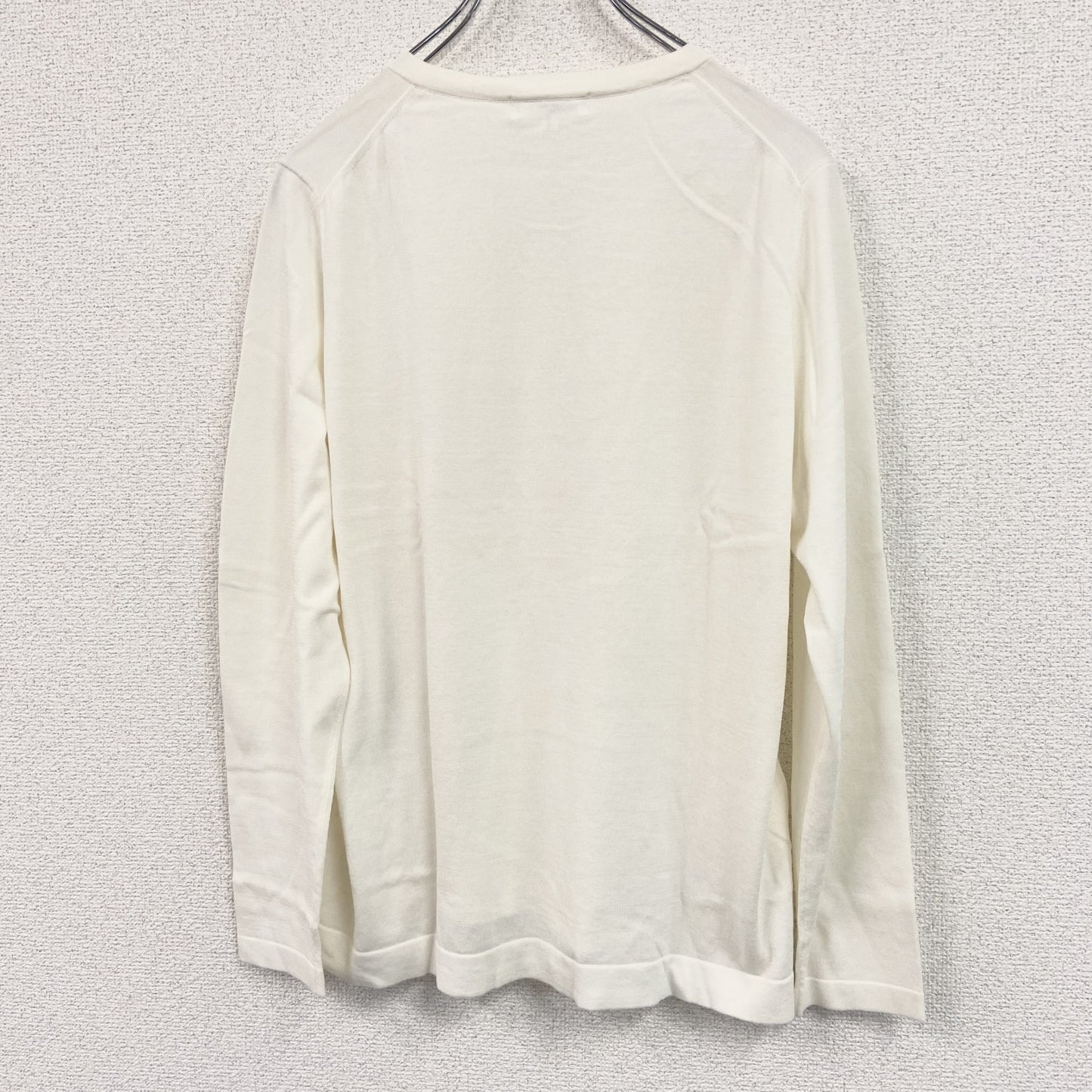 pierre cardin　ピエール カルダン　クルーネックニットカーディガン　ベージュ　42サイズ