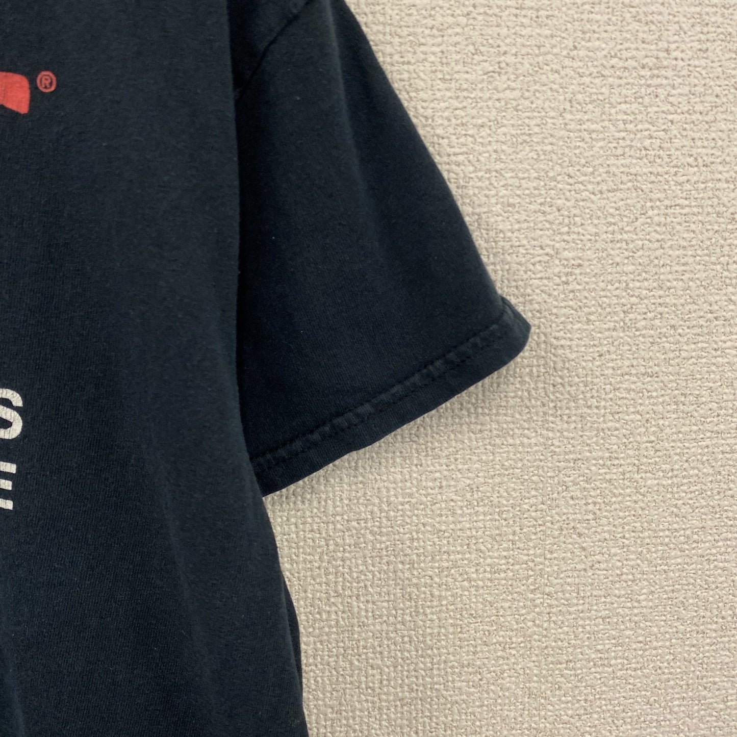 GILDAN　ギルダン　半袖プリントTシャツ　メッセージT　D.A.R.E.　黑　ブラック　Mサイズ