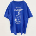 古着 used　半袖プリントTシャツ　ConorMcGregor　コナー・マクレガー　クルーネック　レトロ　ブルー　XXLサイズ