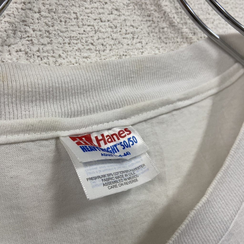 00s　Hanes　ヘインズ　半袖プリントTシャツ　ヴィンテージ　白　ホワイト　Lサイズ