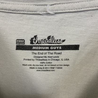 threaddless　半袖プリントゲームTシャツ　ゾンビサバイバル　灰色　グレー　Mサイズ