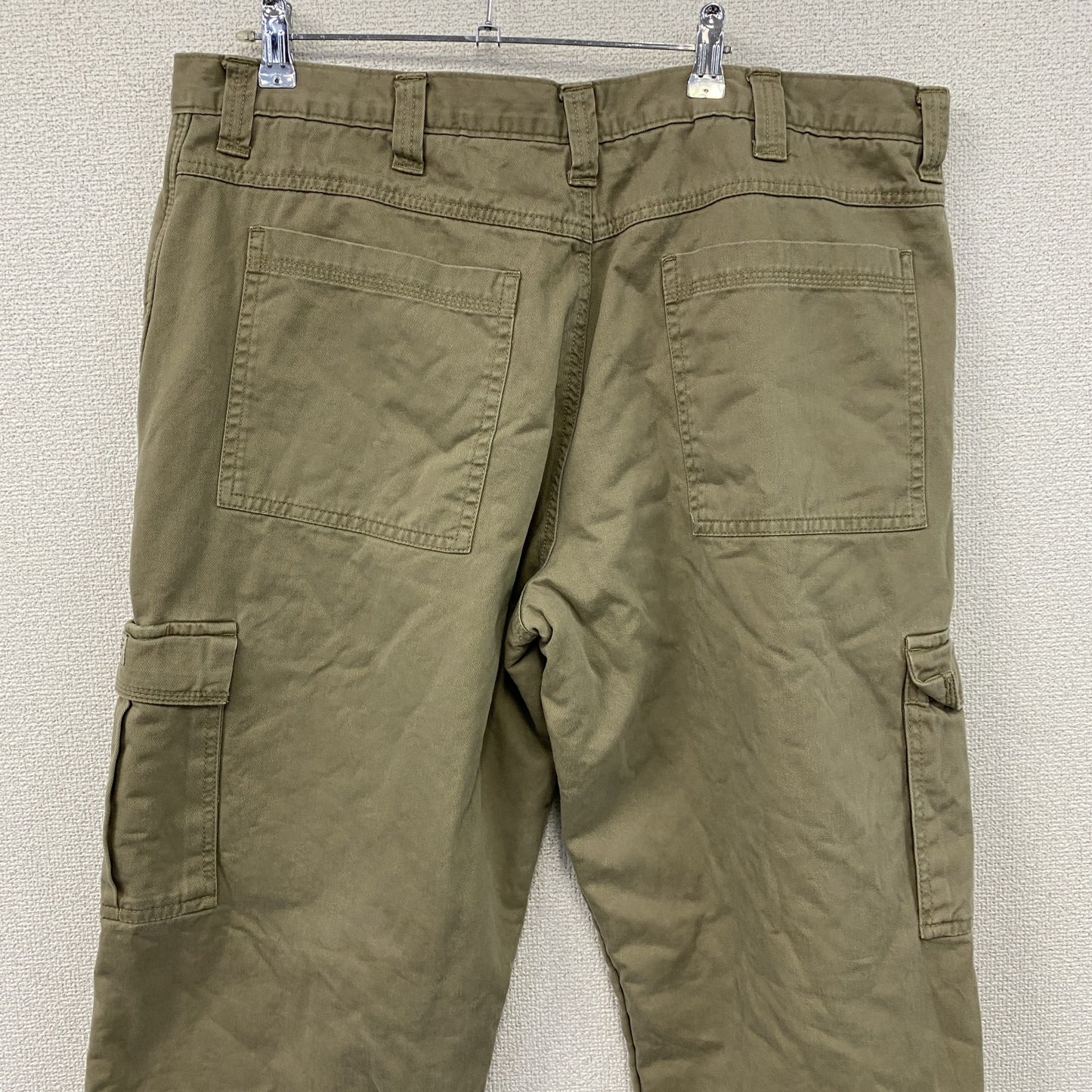 ～00s　Wrangler　ラングラー　カーゴパンツ　ジップフライ　フリースライナー　ヴィンテージ　ベージュ　W38サイズ