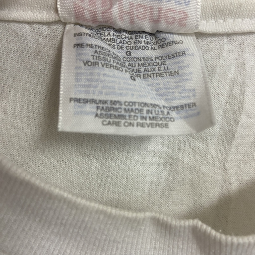 00s　Hanes　ヘインズ　半袖プリントTシャツ　ヴィンテージ　白　ホワイト　Lサイズ