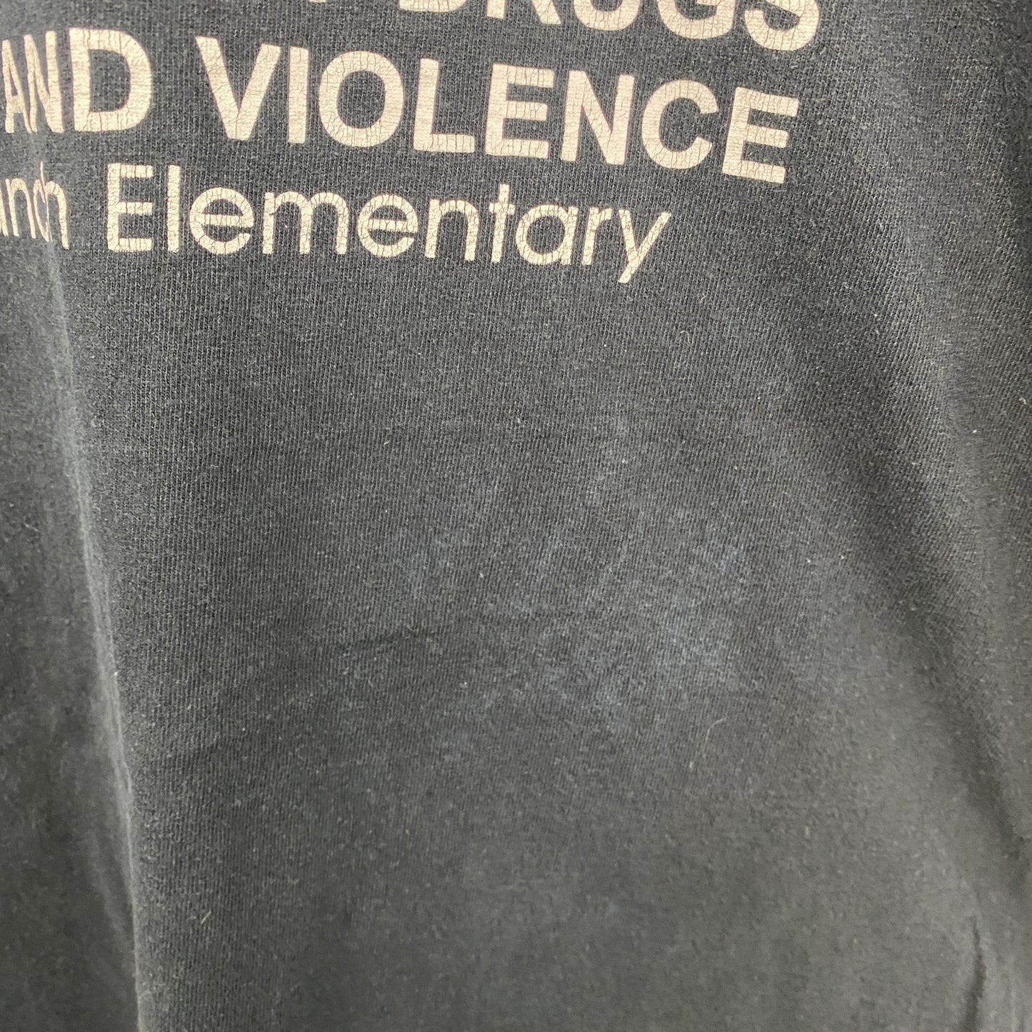 GILDAN　ギルダン　半袖プリントTシャツ　メッセージT　D.A.R.E.　黑　ブラック　Mサイズ