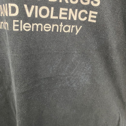 GILDAN　ギルダン　半袖プリントTシャツ　メッセージT　D.A.R.E.　黑　ブラック　Mサイズ