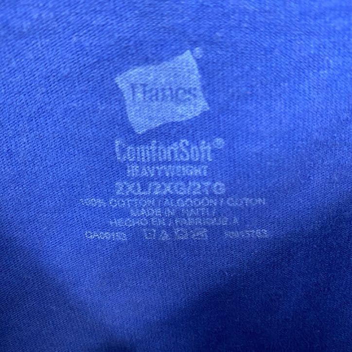 古着 used　半袖プリントTシャツ　ConorMcGregor　コナー・マクレガー　クルーネック　レトロ　ブルー　XXLサイズ