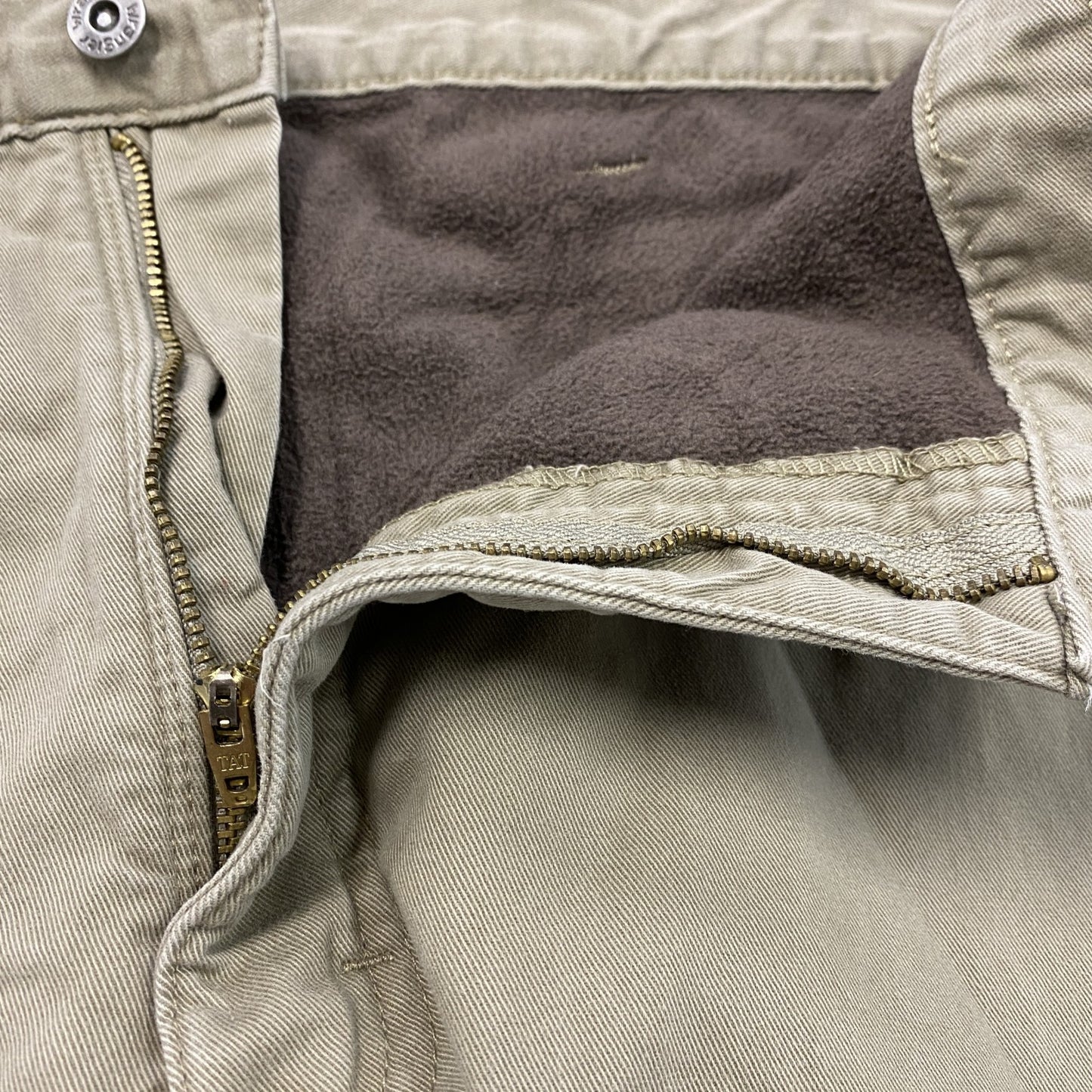 ～00s　Wrangler　ラングラー　カーゴパンツ　ジップフライ　フリースライナー　ヴィンテージ　ベージュ　W38サイズ