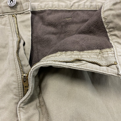 ～00s　Wrangler　ラングラー　カーゴパンツ　ジップフライ　フリースライナー　ヴィンテージ　ベージュ　W38サイズ