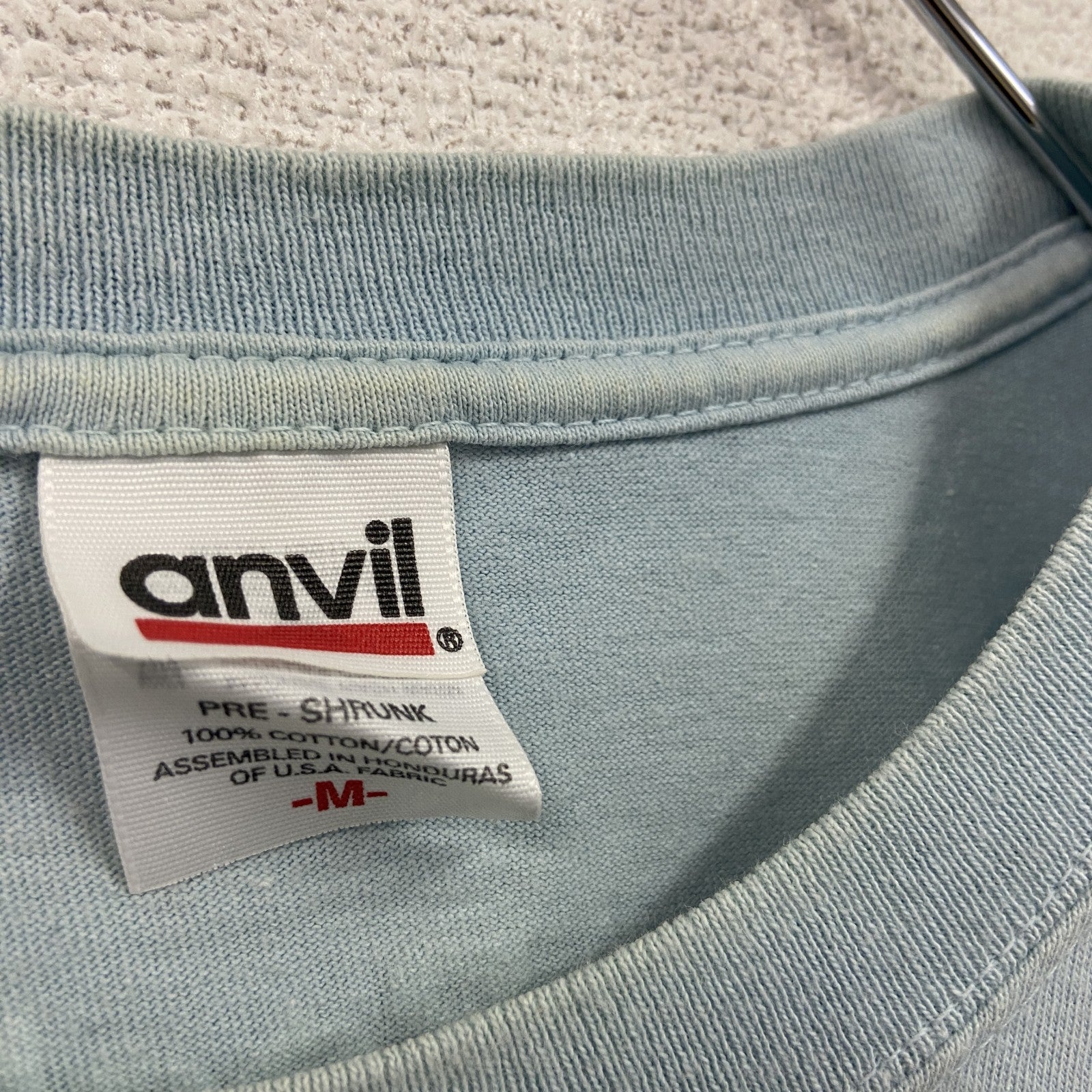 Anvil アンビル　半袖ミュージックシンガープリントTシャツ　YUKI　ユキ　ツアーT　青　ライトブルー　Mサイズ