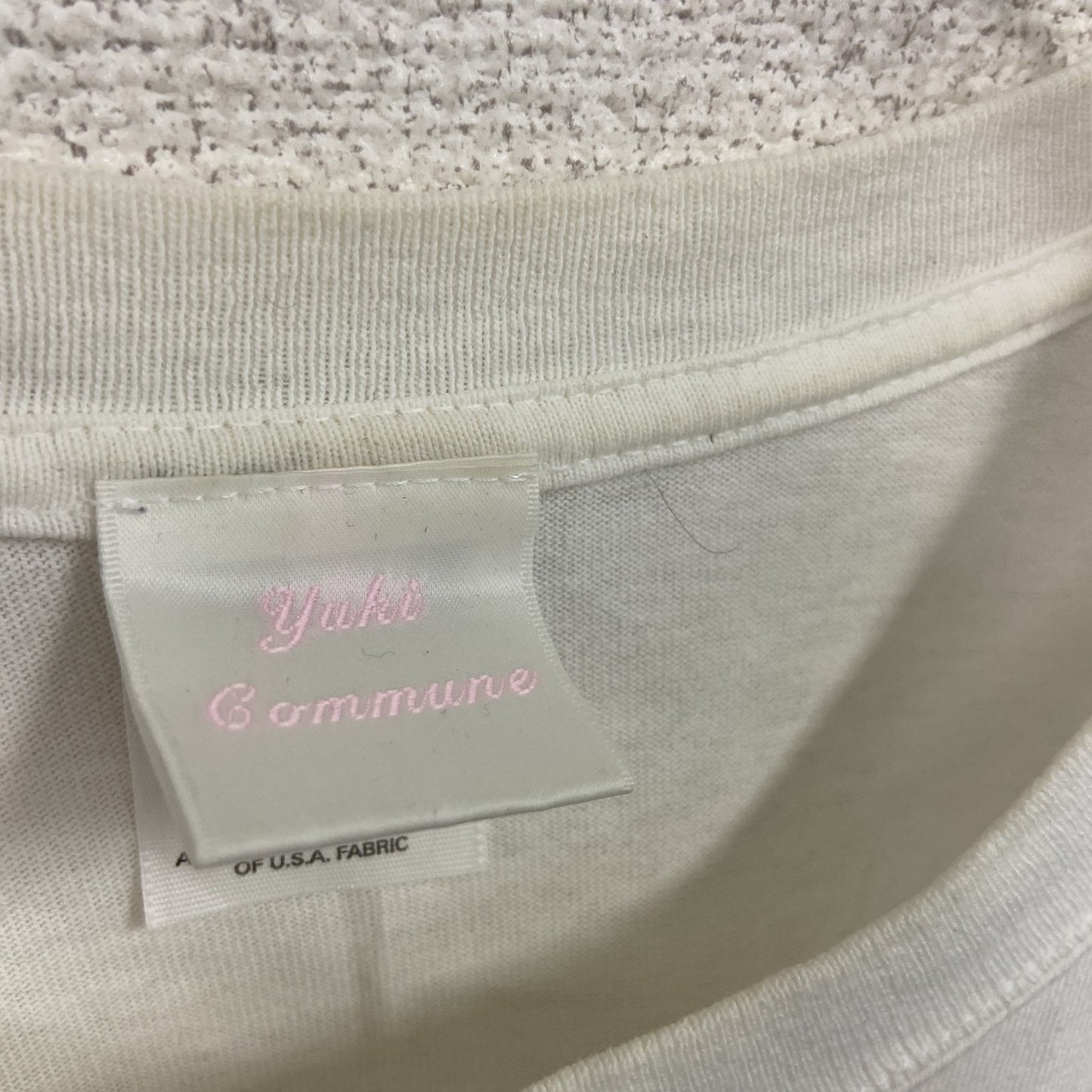 Anvil アンビル　半袖ミュージックシンガープリントTシャツ　YUKI　ユキ　ツアーT　白　ホワイト　Mサイズ