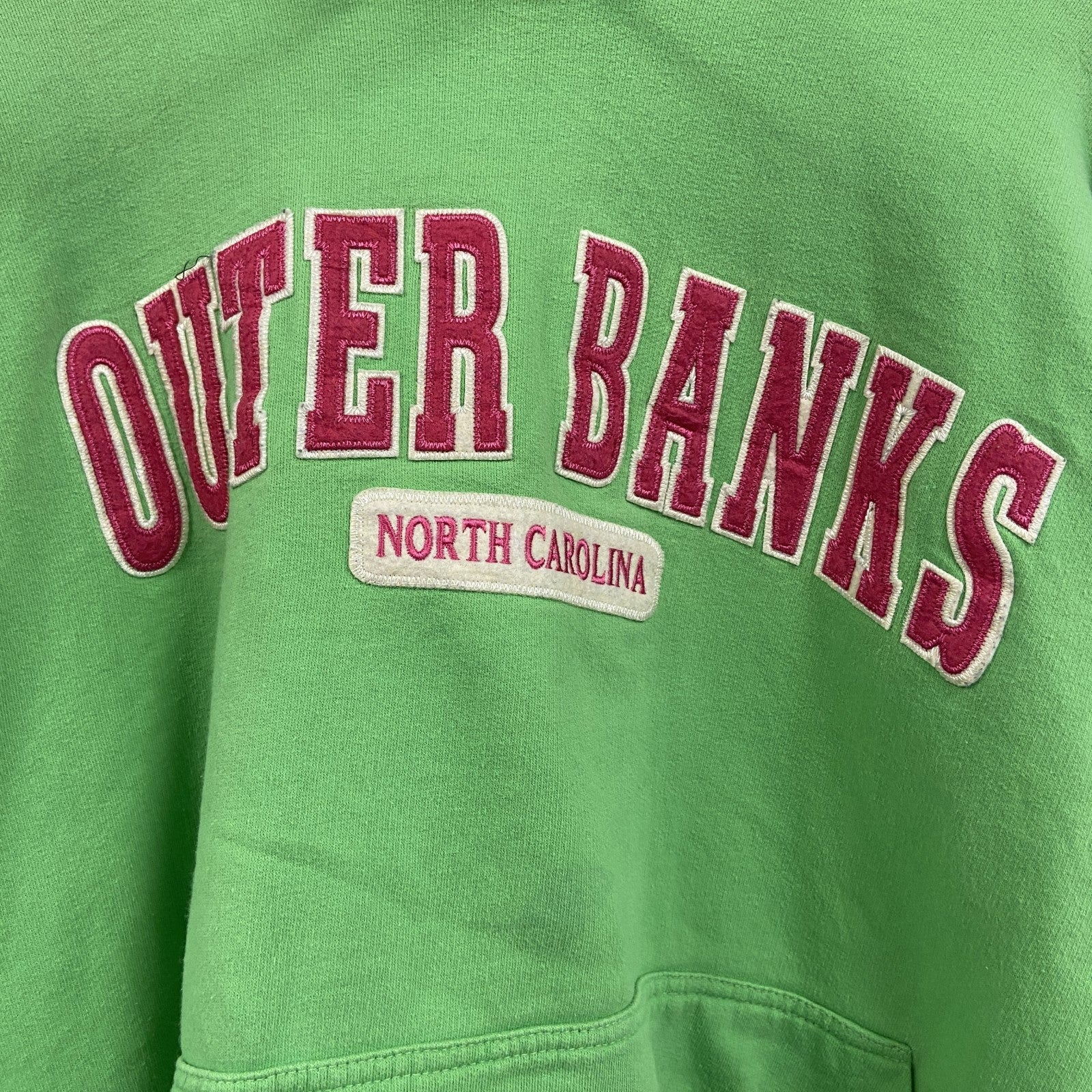 OUTER BANKS　スウェットパーカー/フーディー　緑　グリーン　XLサイズ