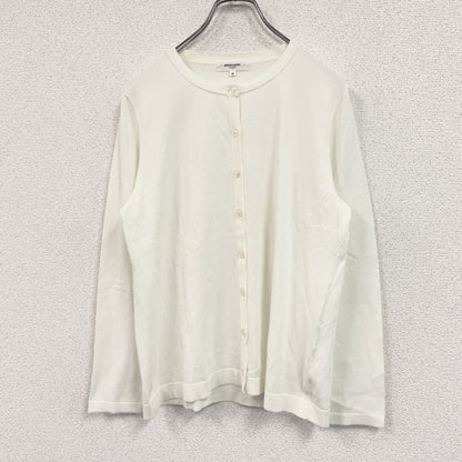 pierre cardin　ピエール カルダン　クルーネックニットカーディガン　ベージュ　42サイズ