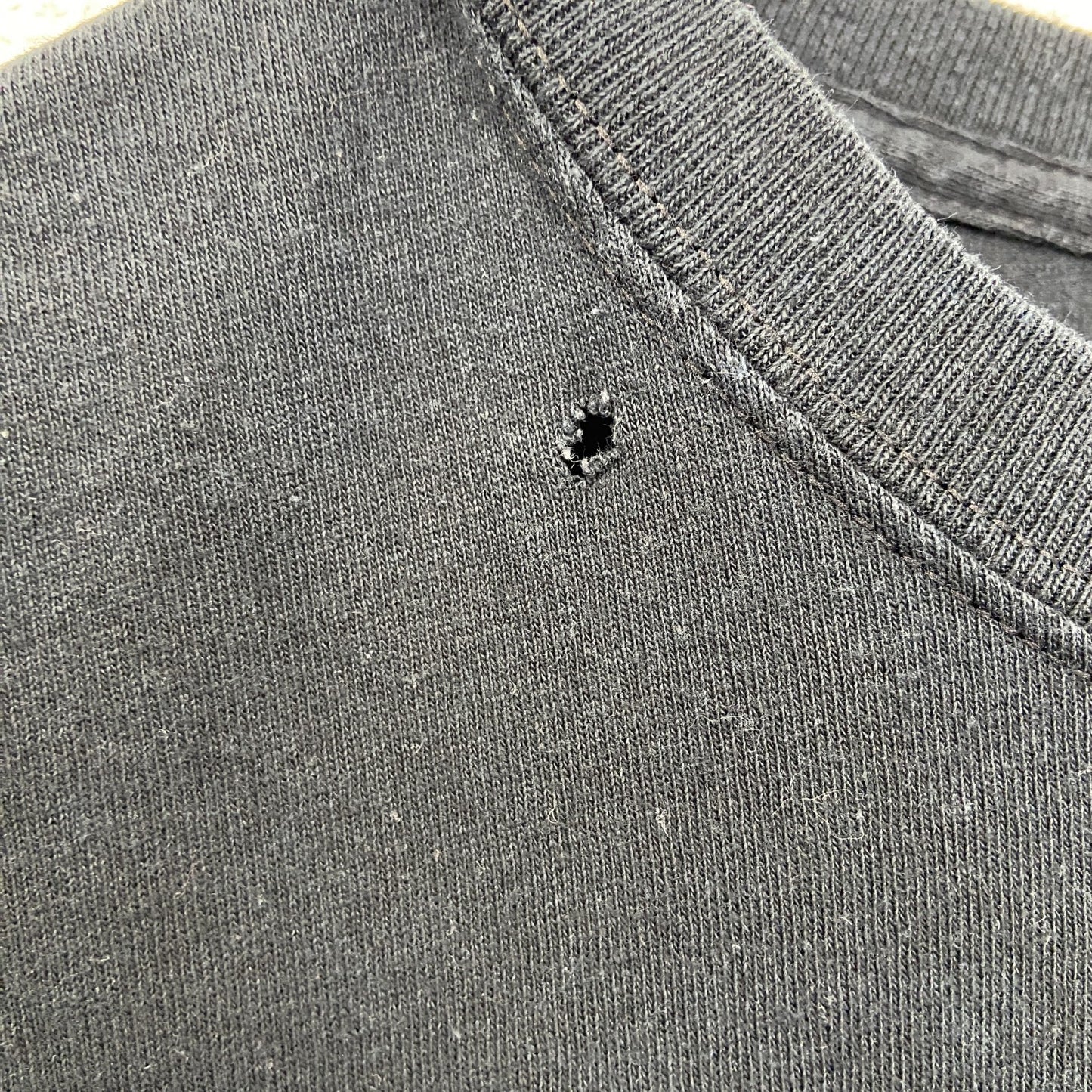 古着 used　MAURO IERRINI　半袖ビッグプリントTシャツ　ライオン　翼　十字架　クルーネック　黒　レトロ　Lサイズ