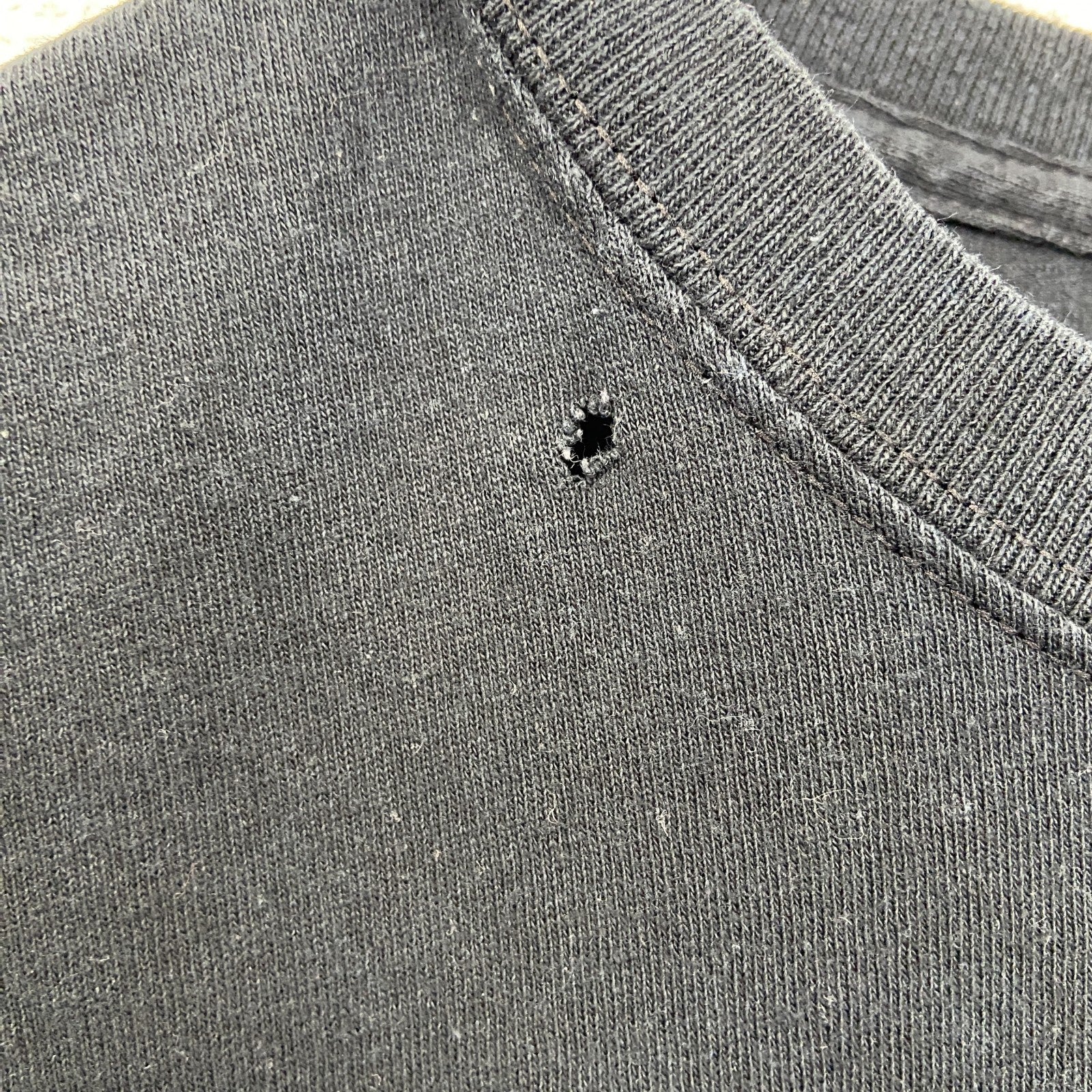 古着 used　MAURO IERRINI　半袖ビッグプリントTシャツ　ライオン　翼　十字架　クルーネック　黒　レトロ　Lサイズ