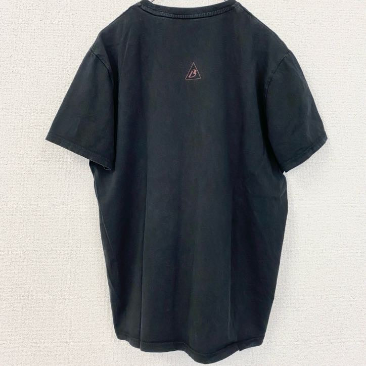 古着 used　半袖プリントTシャツ　クルーネック　レトロデザイン　宇宙飛行士　BEAVERTOWN　黒　ブラック　XLサイズ
