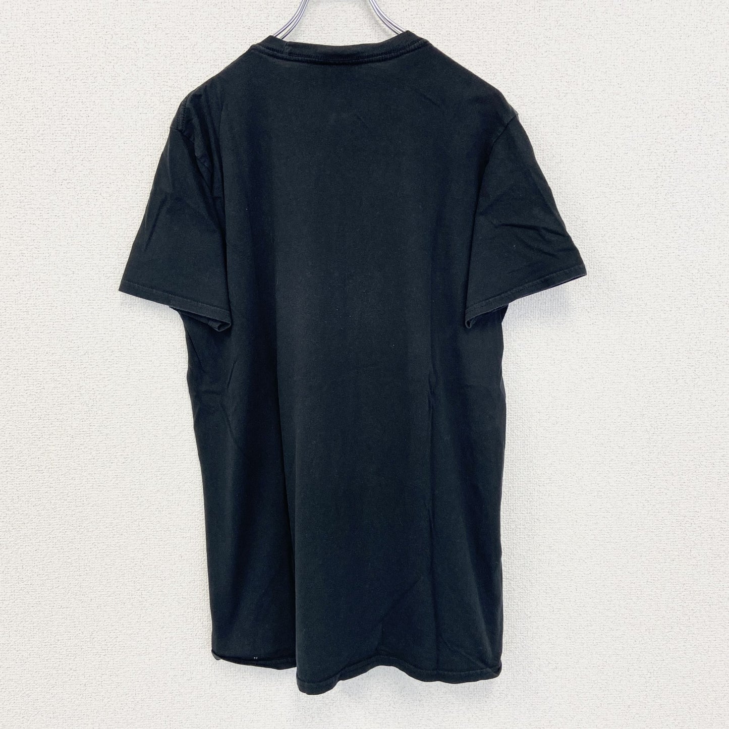 古着 used　NARCOS　ナルコス　半袖オリジナルプリントTシャツ　海外ドラマ　カジュアルデザイン　クルーネック　黒　Lサイズ