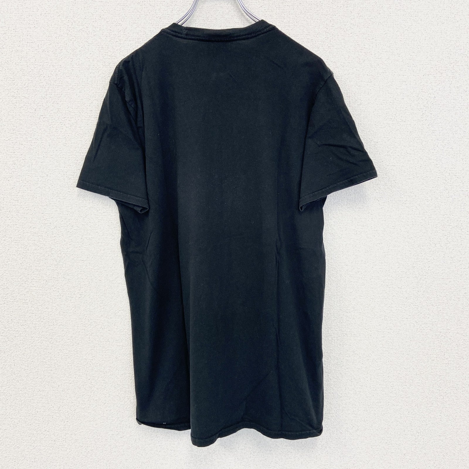 古着 used　NARCOS　ナルコス　半袖オリジナルプリントTシャツ　海外ドラマ　カジュアルデザイン　クルーネック　黒　Lサイズ