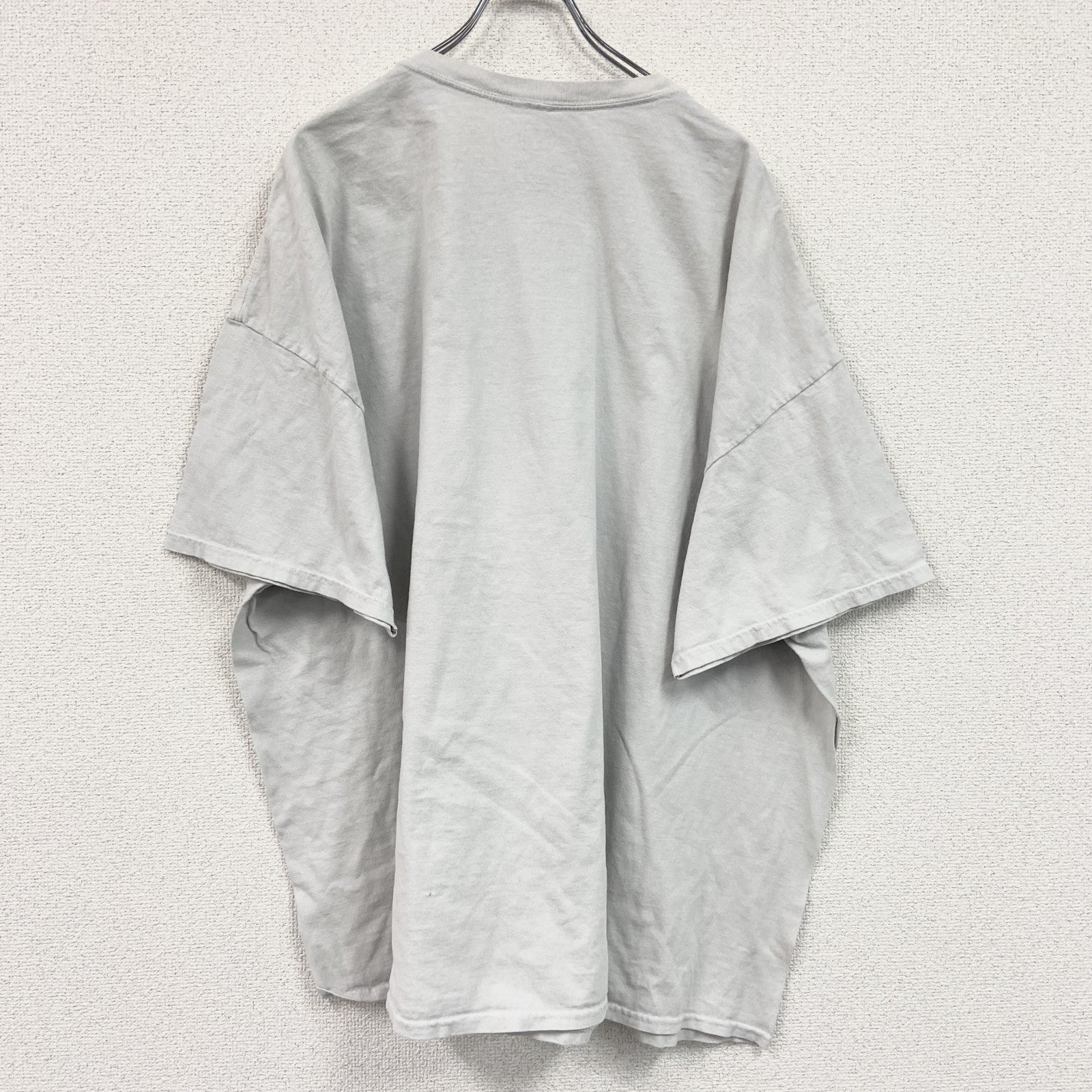Hybrid　スカル　ロザリオ　半袖プリントTシャツ　ライグレー　4XLサイズ