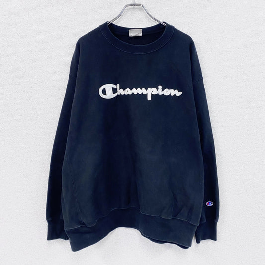 Champion　チャンピオン　リバースウィーブ　スウェット/トレーナー　デカロゴ　黒　ブラック　3XLサイズ