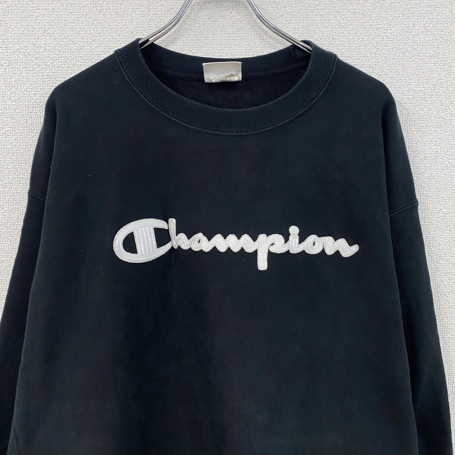 Champion　チャンピオン　リバースウィーブ　スウェット/トレーナー　デカロゴ　黒　ブラック　3XLサイズ