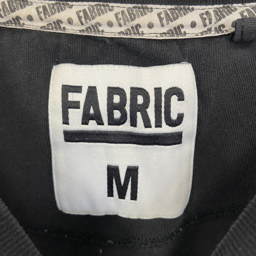 古着 used　FABRIC ファブリック　半袖ビッグプリントTシャツ　女性　クルーネック　黒　ブラック　レトロ　Lサイズ
