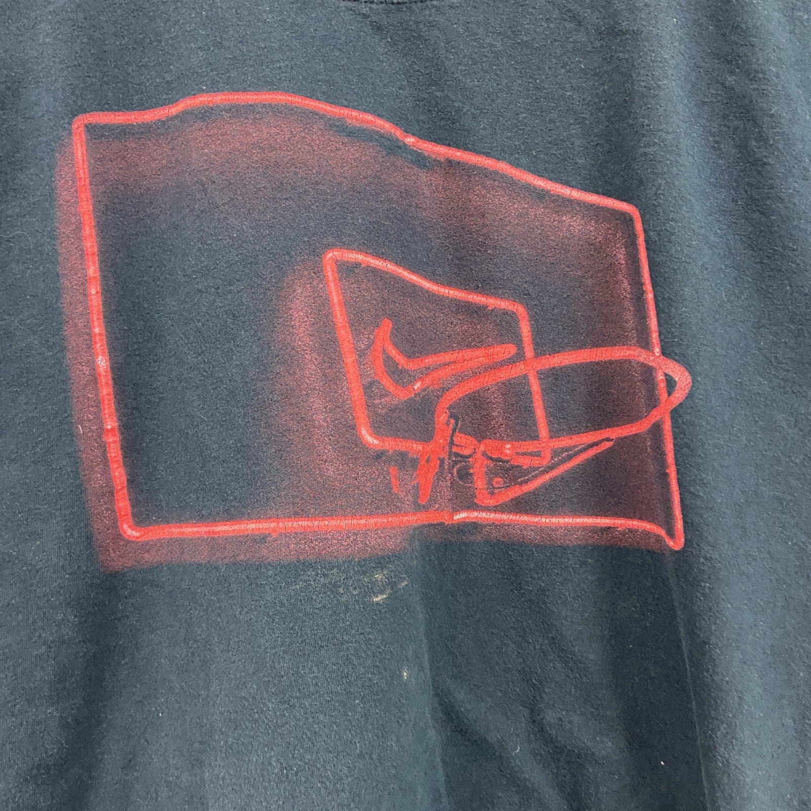 NIKE　ナイキ　半袖ネオンプリントTシャツ　黒　ブラック　Lサイズ