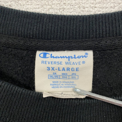 Champion　チャンピオン　リバースウィーブ　スウェット/トレーナー　デカロゴ　黒　ブラック　3XLサイズ