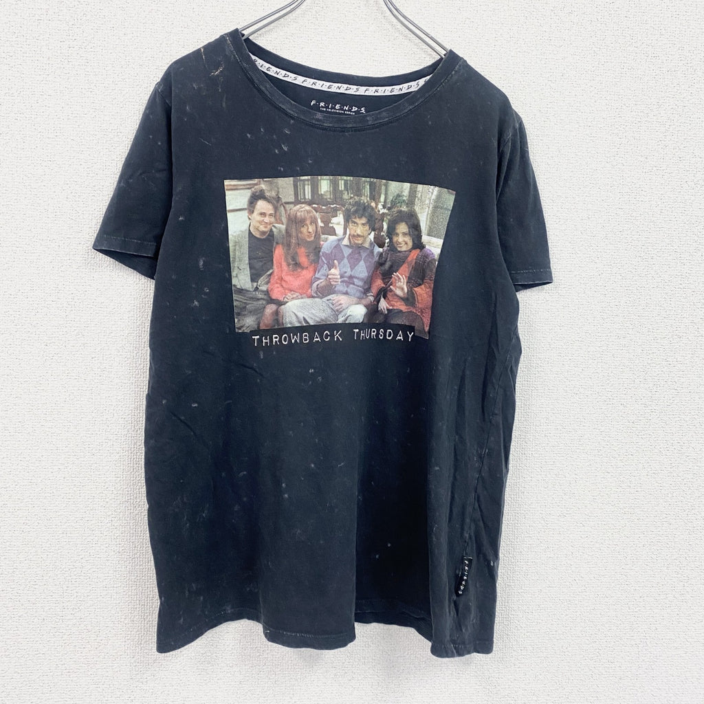 FRIENDS　フレンズ　半袖プリントTシャツ　海外ドラマ　黒　ブラック　XLサイズ