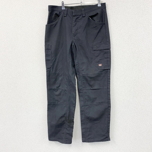 RED KAP　レッドキャップ　カーゴパンツ　ワークパンツ　ジップフライ　ワンポイント　黒　ブラック　34サイズ
