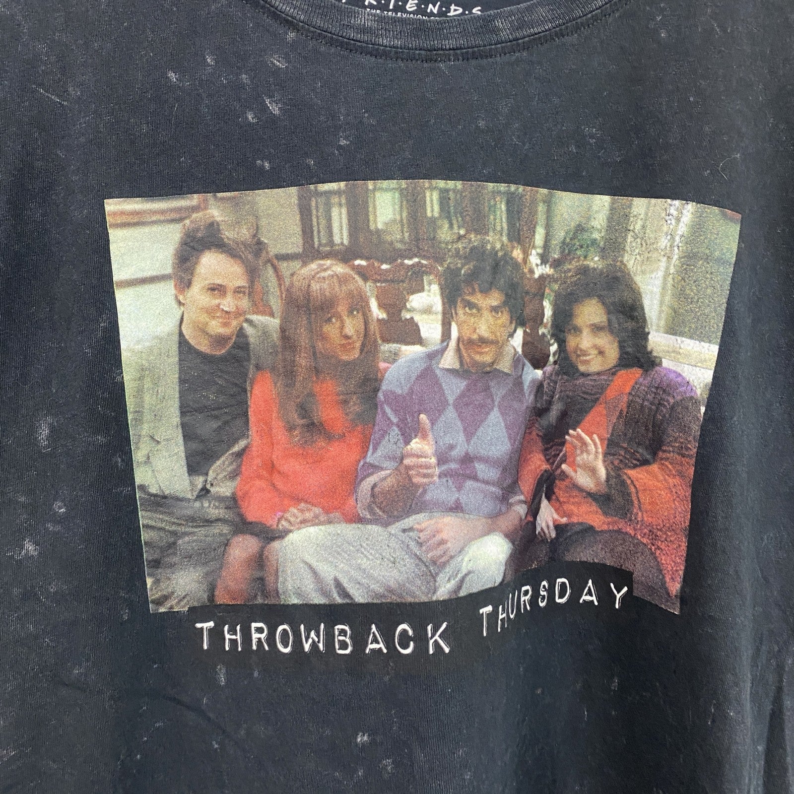 FRIENDS　フレンズ　半袖プリントTシャツ　海外ドラマ　黒　ブラック　XLサイズ