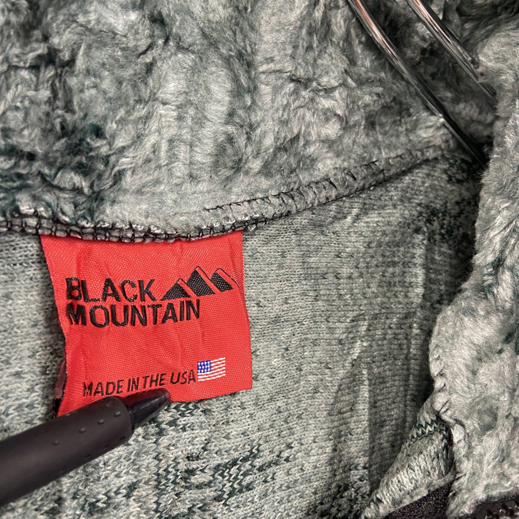 BLACK MOUNTAIN　フリースジャケット/ボアジャケット　フルジップ　ミントグリーン　Lサイズ