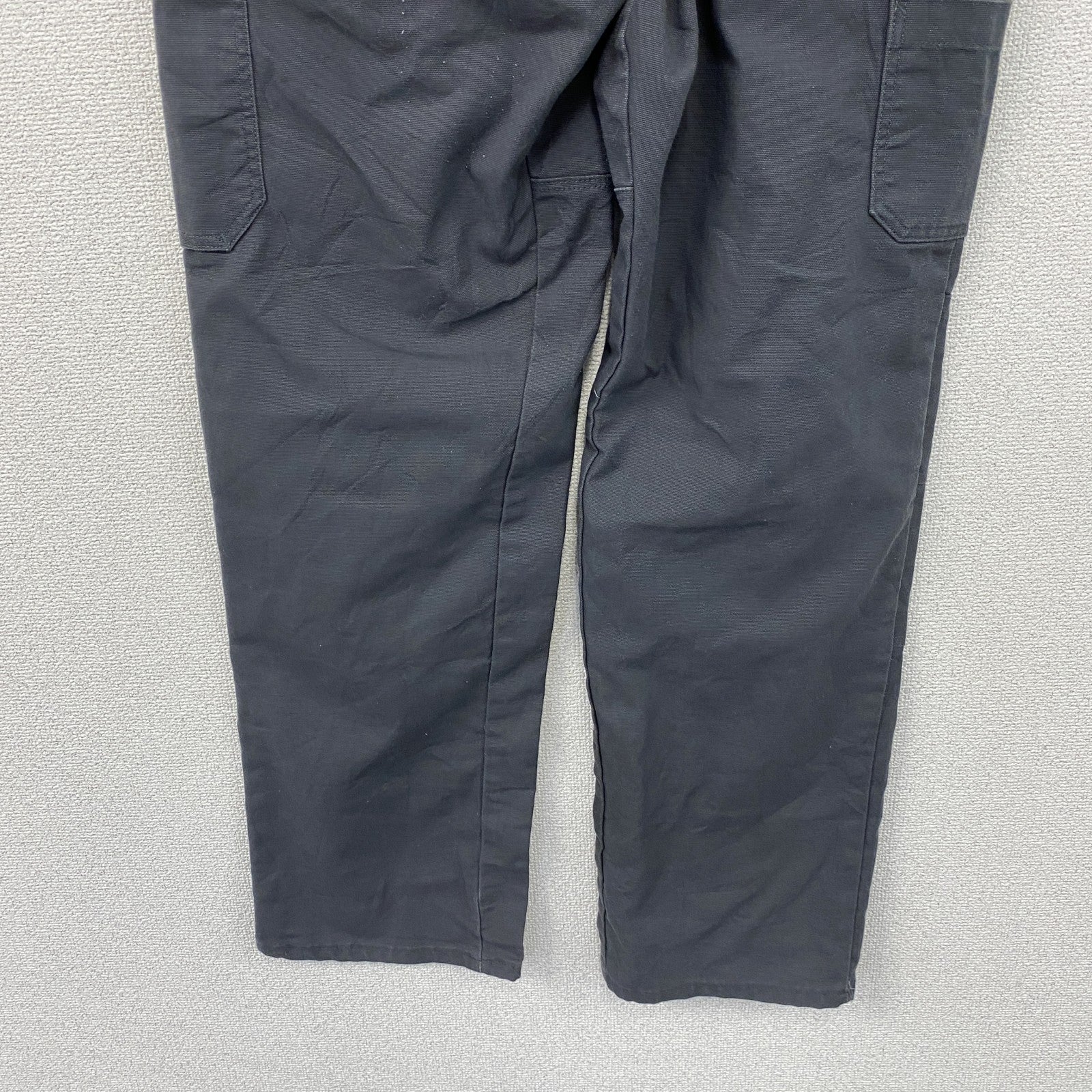RED KAP　レッドキャップ　カーゴパンツ　ワークパンツ　ジップフライ　ワンポイント　黒　ブラック　34サイズ