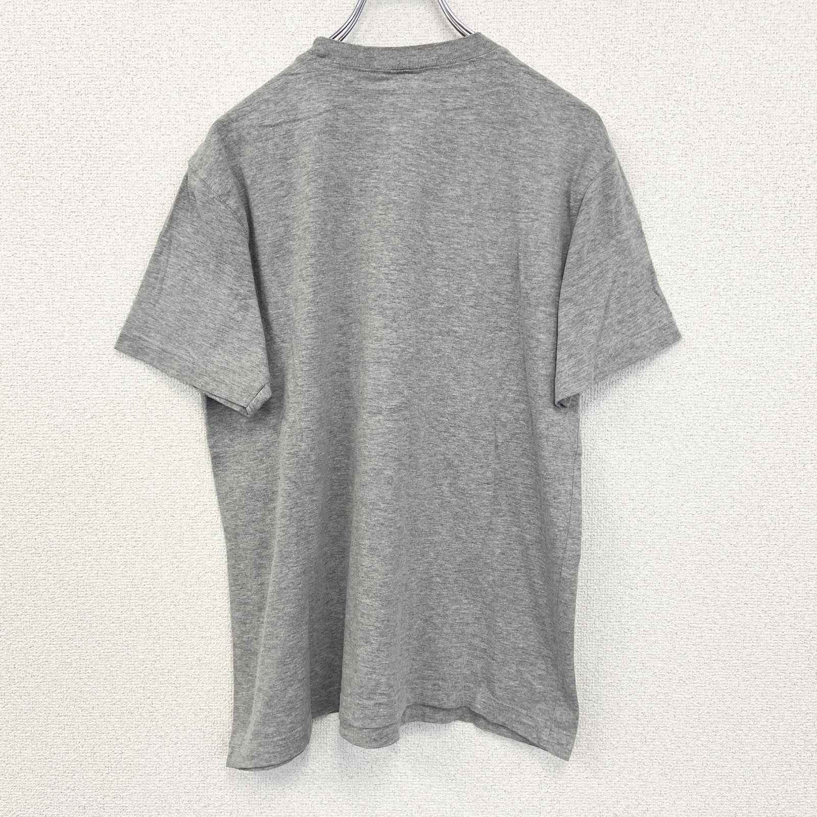 00s　LooKS4u　半袖プリントアニマルTシャツ　スパイダー　蜘蛛　クルーネック　ヴィンテージ　灰色　グレー