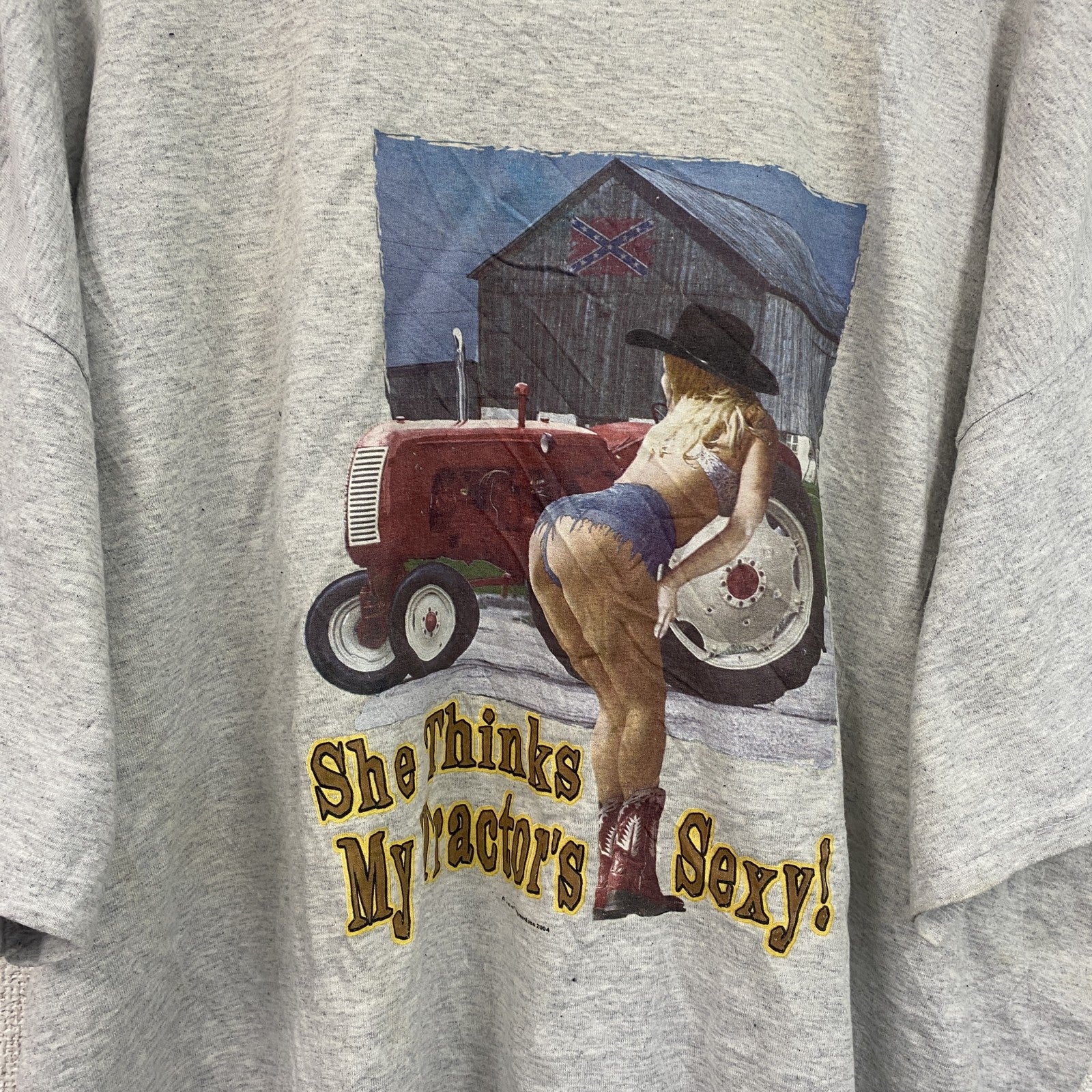 JERZEES　ジャージーズ　半袖バックプリントTシャツ　灰色　グレー　3XLサイズ