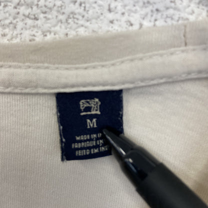 古着 used　SCOTCH&SODA　半袖プリントTシャツ　記号　クルーネック　カジュアルデザイン　白　レトロ　Mサイズ