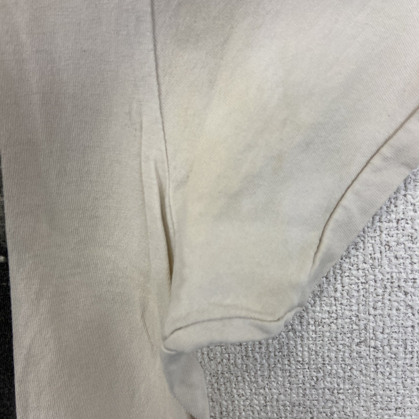 古着 used　SCOTCH&SODA　半袖プリントTシャツ　記号　クルーネック　カジュアルデザイン　白　レトロ　Mサイズ