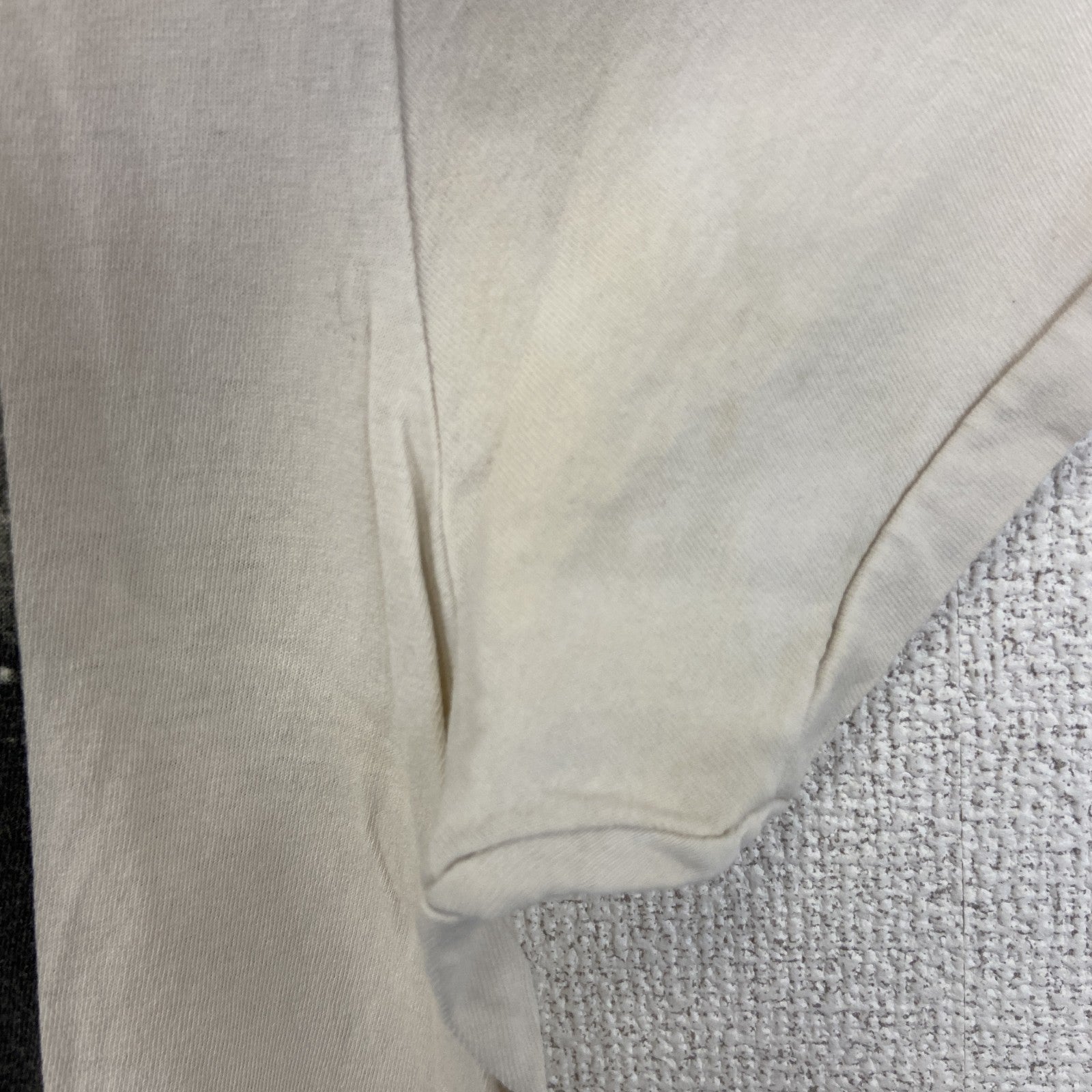古着 used　SCOTCH&SODA　半袖プリントTシャツ　記号　クルーネック　カジュアルデザイン　白　レトロ　Mサイズ