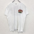 古着 used　RICHPLUS　半袖プリントTシャツ　BIER KING　クルーネック　カジュアルデザイン　白　レトロ　XLサイズ
