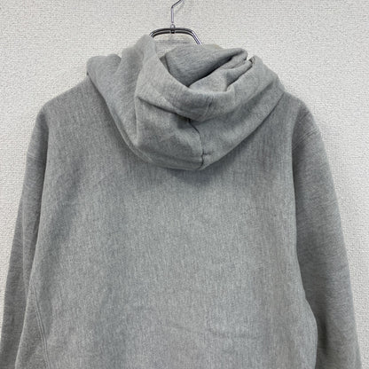 Champion　チャンピオン　リバースウィーブ　スウェットパーカー/フーディー　刺繡ロゴ　霜降りグレー　Mサイズ