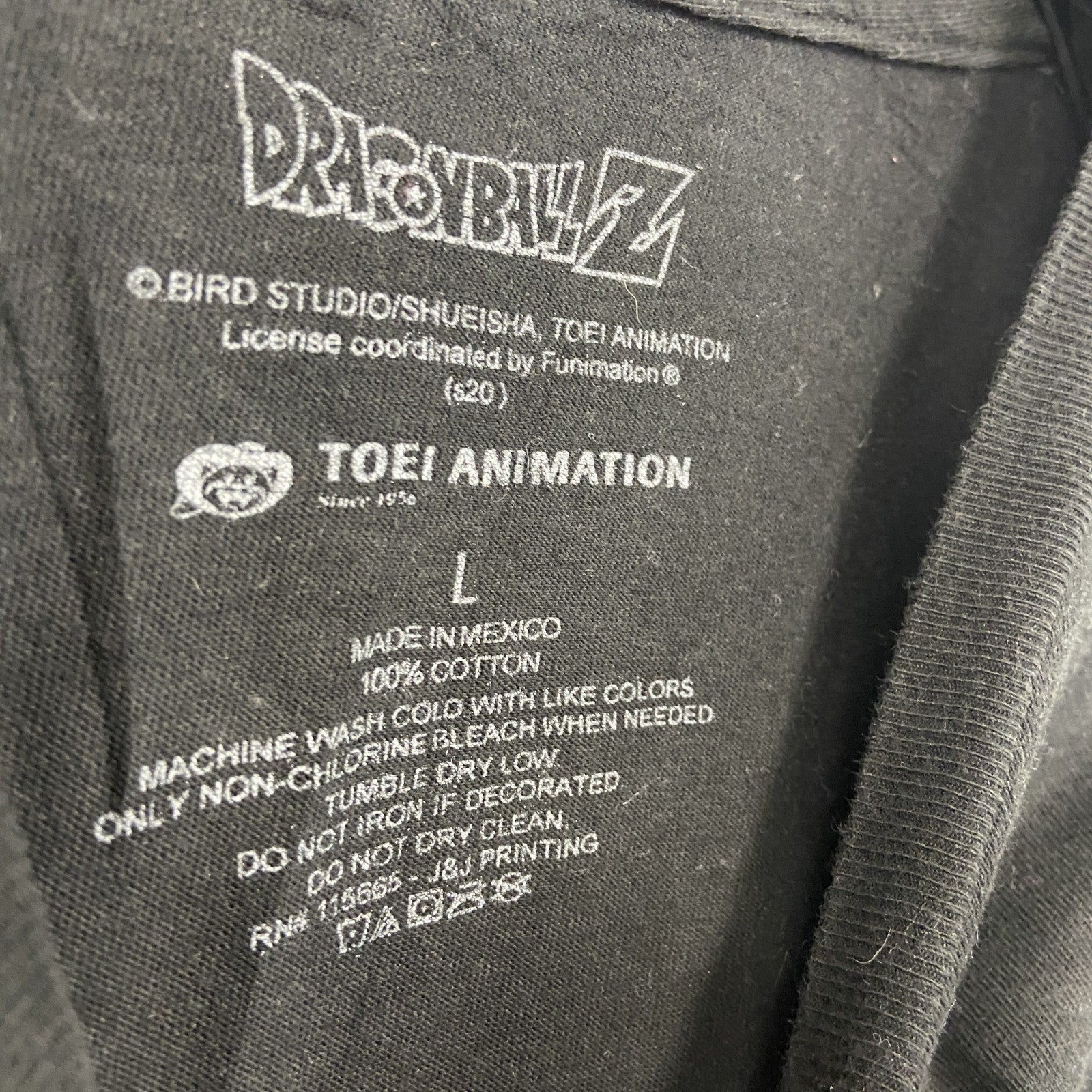 DRAGONBALL Z ドラゴンボール　半袖プリントTシャツ　黒　ブラック　Lサイズ