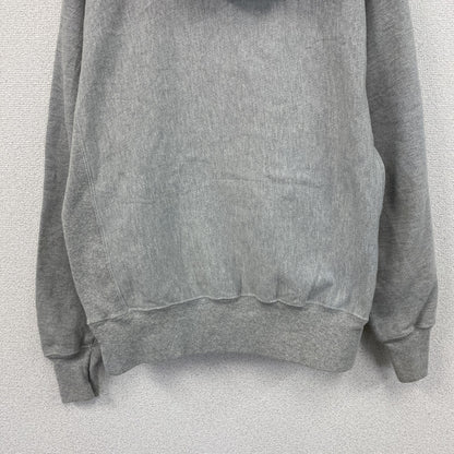 Champion　チャンピオン　リバースウィーブ　スウェットパーカー/フーディー　刺繡ロゴ　霜降りグレー　Mサイズ