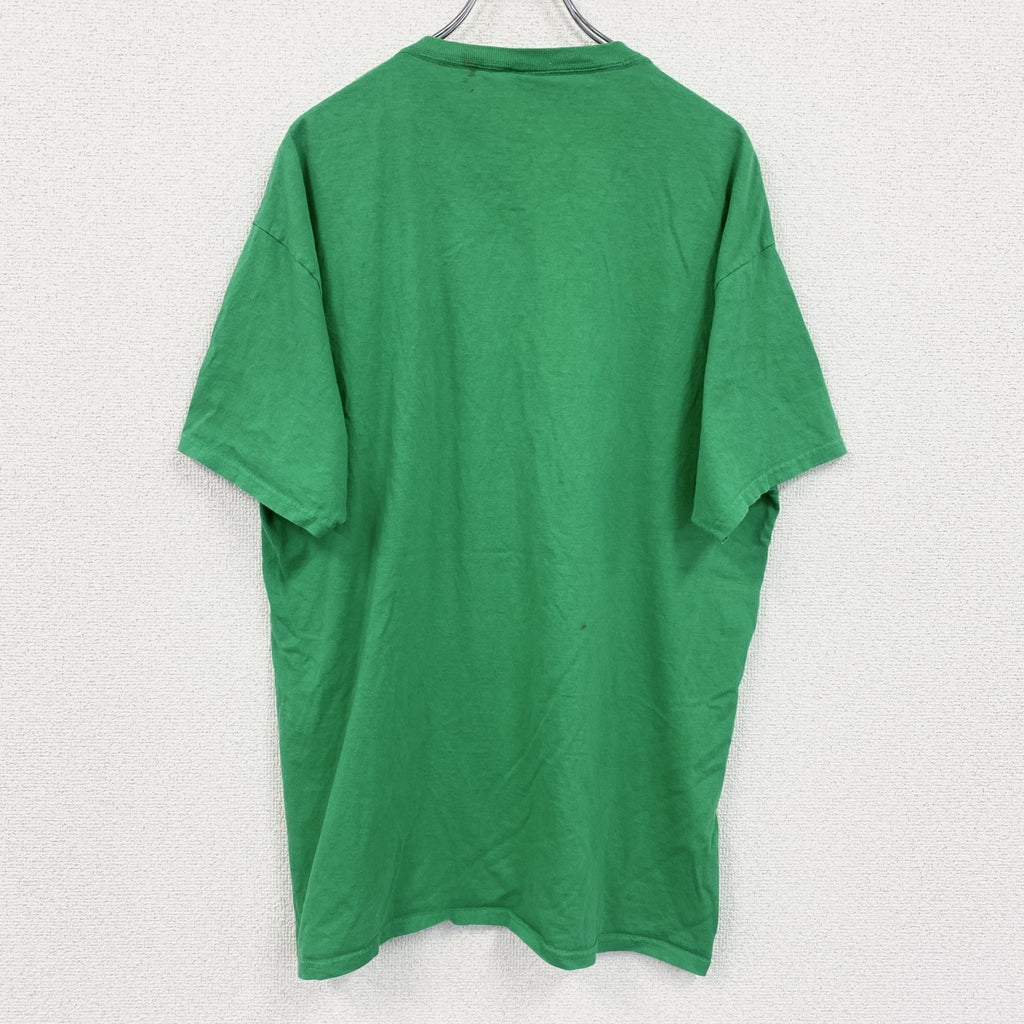 FRUIT OF THELOOM　フルーツオブザルーム　半袖プリントTシャツ　緑　グリーン　XLサイズ