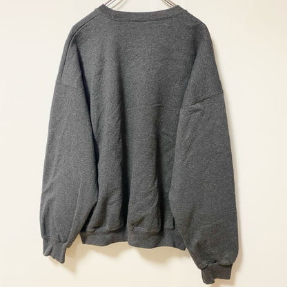 古着 used　STARTER　スターター　長袖刺繍ワンポイントロゴスウェット　クルーネックトレーナー　グレー　XLサイズ