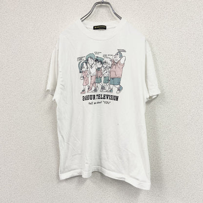 24HOUR TELEVISHON　24時間テレビ　半袖アニメプリントTシャツ　日テレ　名探偵コナン　白　ホワイト　Lサイズ