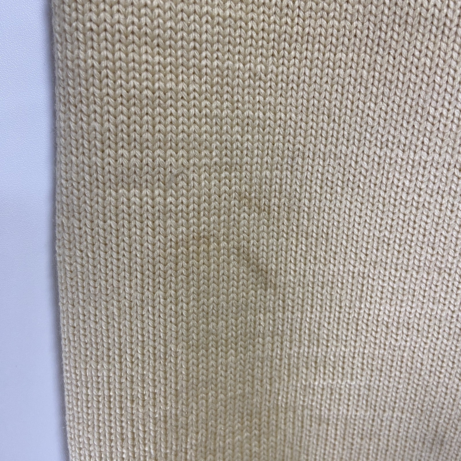 古着 used　60s　70s　レタードニットカーディガン　セーター　チェーン刺繡　ベージュ　ヴィンテージ