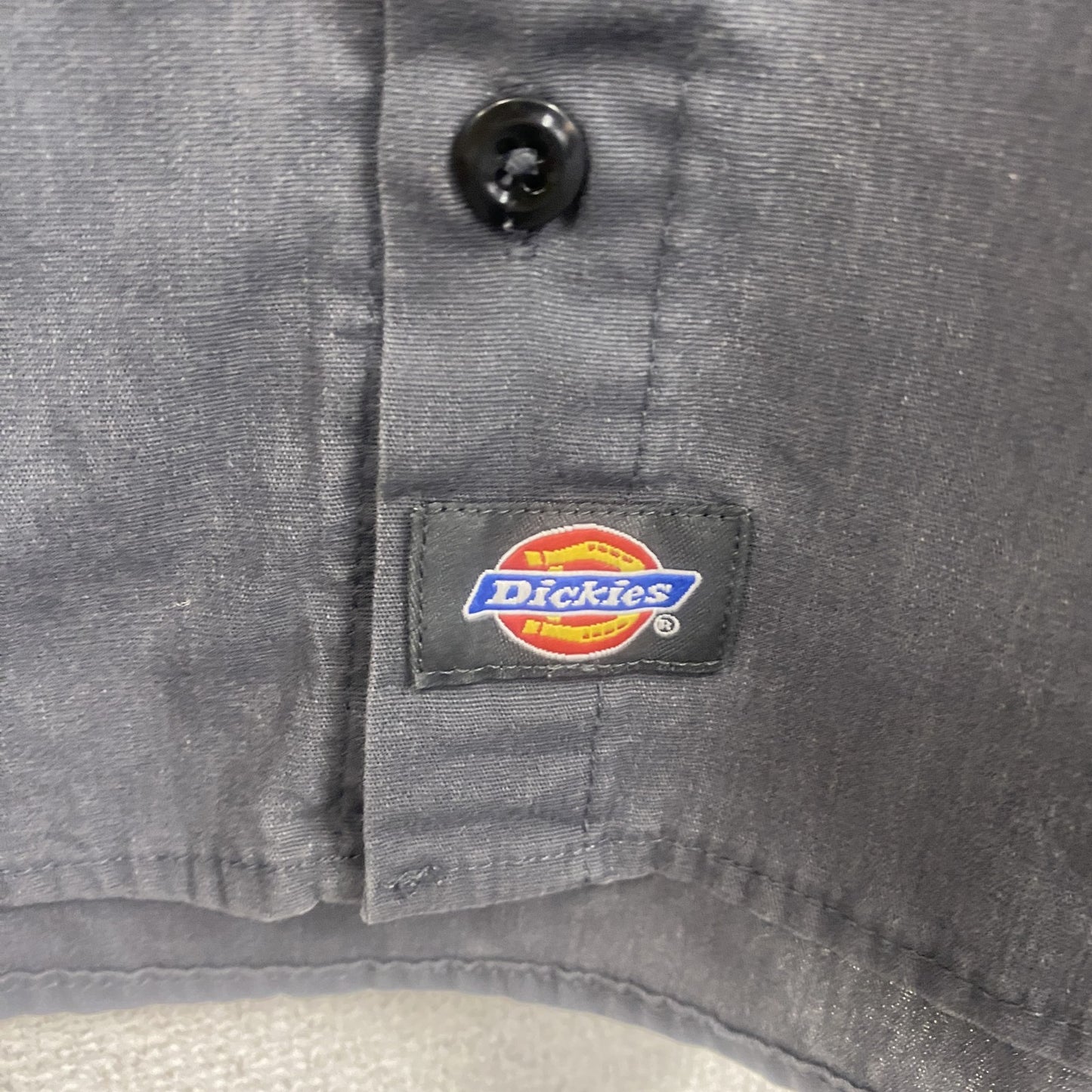 Dickies　ディッキーズ　半袖ワークシャツ　2つポケット　ワンポイント　黒　ブラック　3XLサイズ