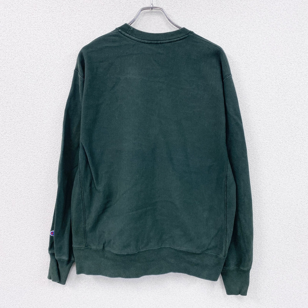 Champion　チャンピオン　リバースウィーブ　スウェット/トレーナー　カレッジプリント　緑　グリーン　Lサイズ