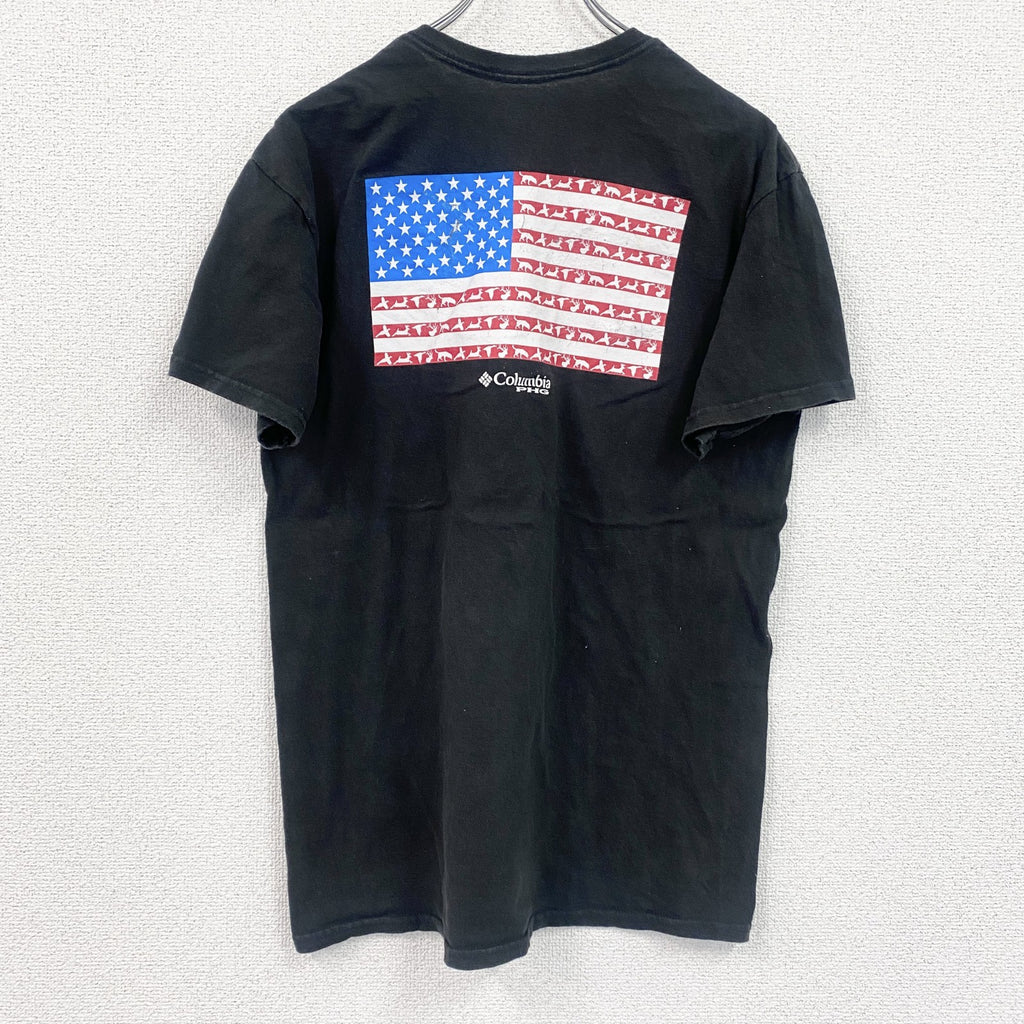 Coloumbia　コロンビア　半袖プリントTシャツ　黒　ブラック　Mサイズ