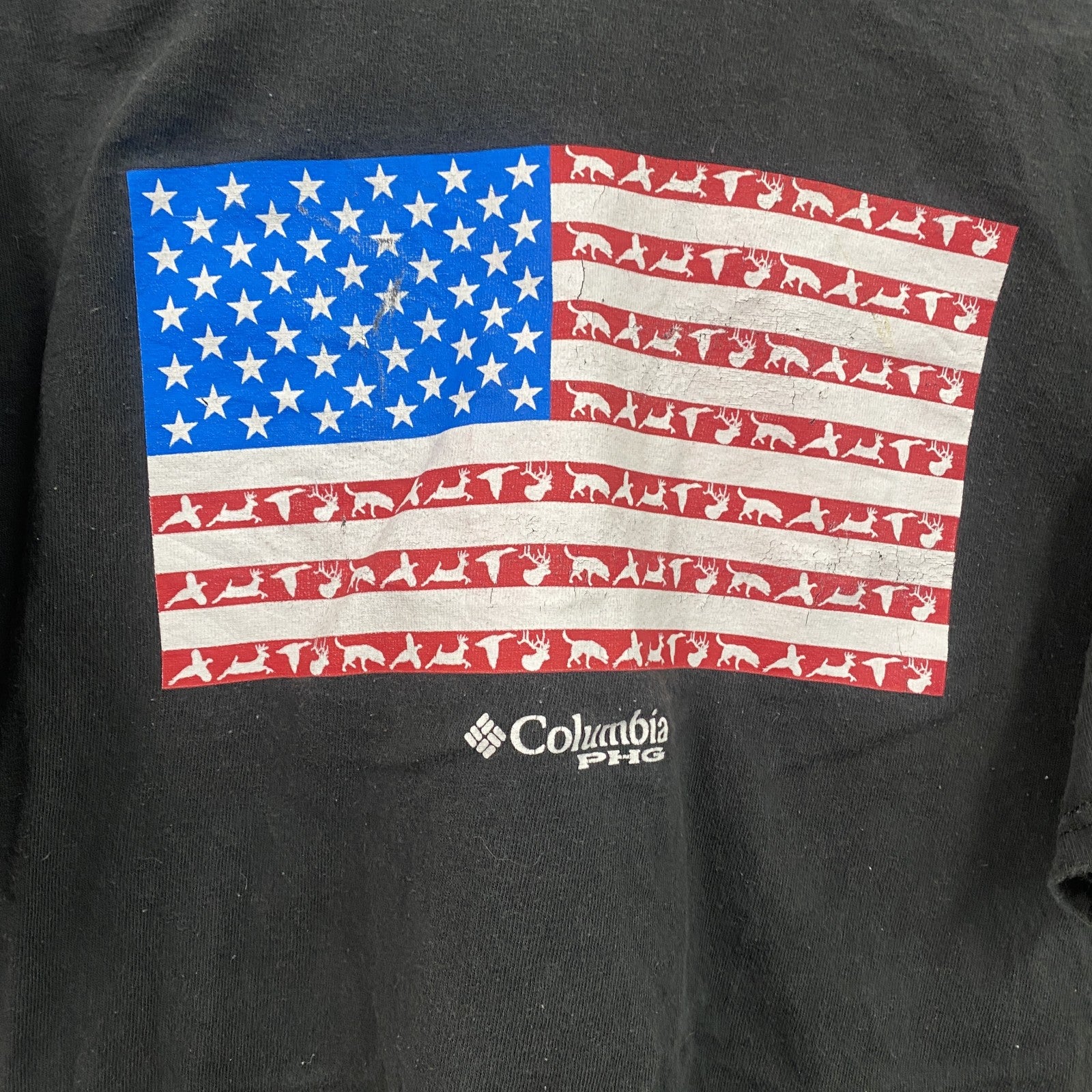 Coloumbia　コロンビア　半袖プリントTシャツ　黒　ブラック　Mサイズ