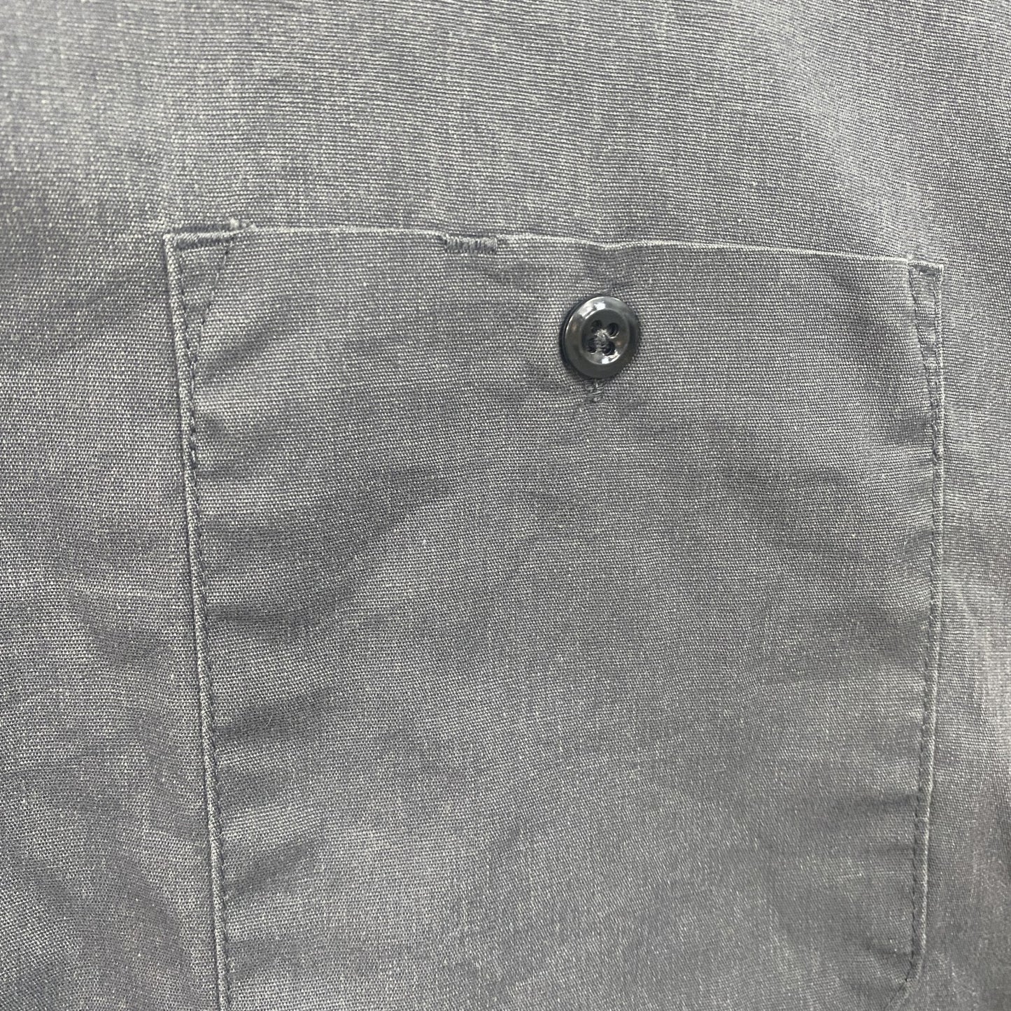 Dickies　ディッキーズ　半袖ワークシャツ　2つポケット　ワンポイント　黒　ブラック　3XLサイズ